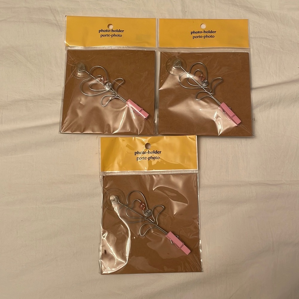 Set of 3 Pier One photo holders